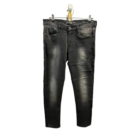 Guess Mens Slim Tapered Fit Distressed Jeans - Picture 2 of 7